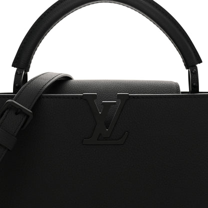Louis Vuitton Taurillon Capucines East West MM Matte Black 7 of 9