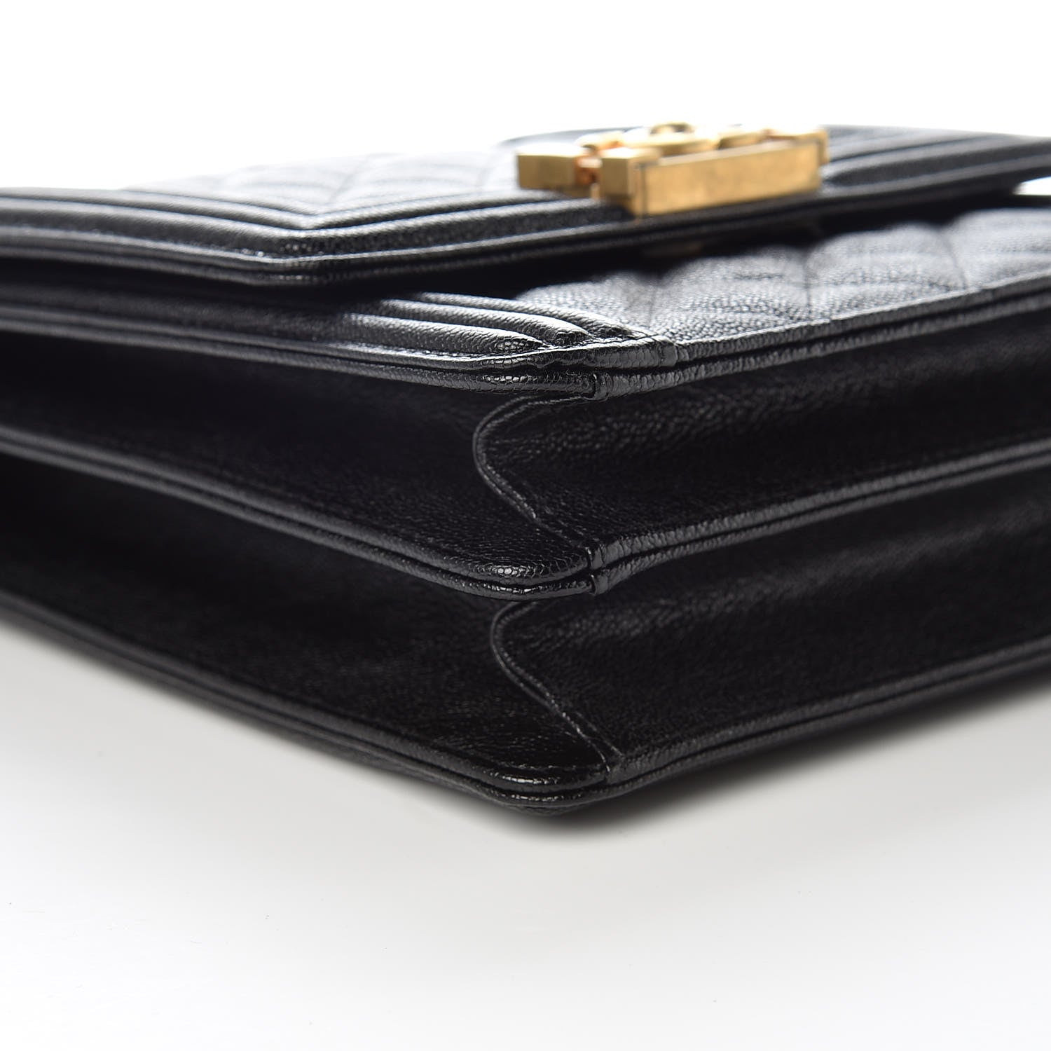 Chanel Caviar Quilted North South Boy Flap Black 5 of 9