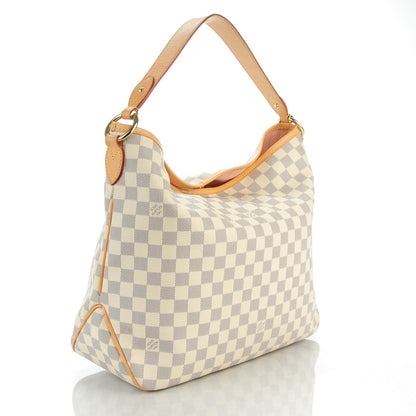 Louis Vuitton Damier Azur Delightful MM Rose Ballerine 3 of 8