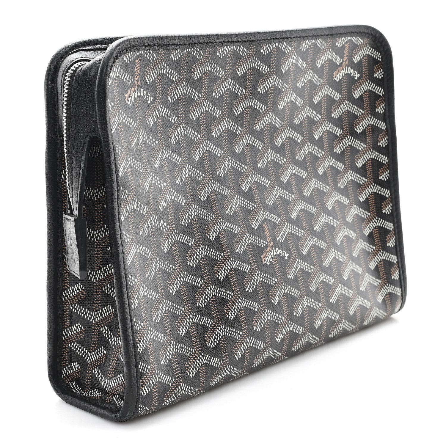 Goyard Goyardine Jouvence MM Toiletry Pouch Black 3 of 8