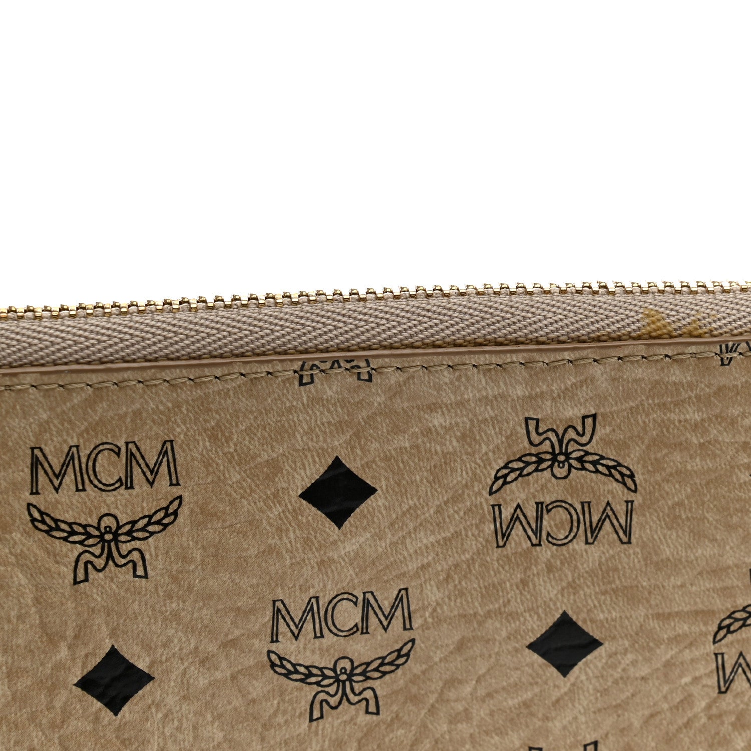 MCM Visetos Rabbit Pouch Beige 8 of 8
