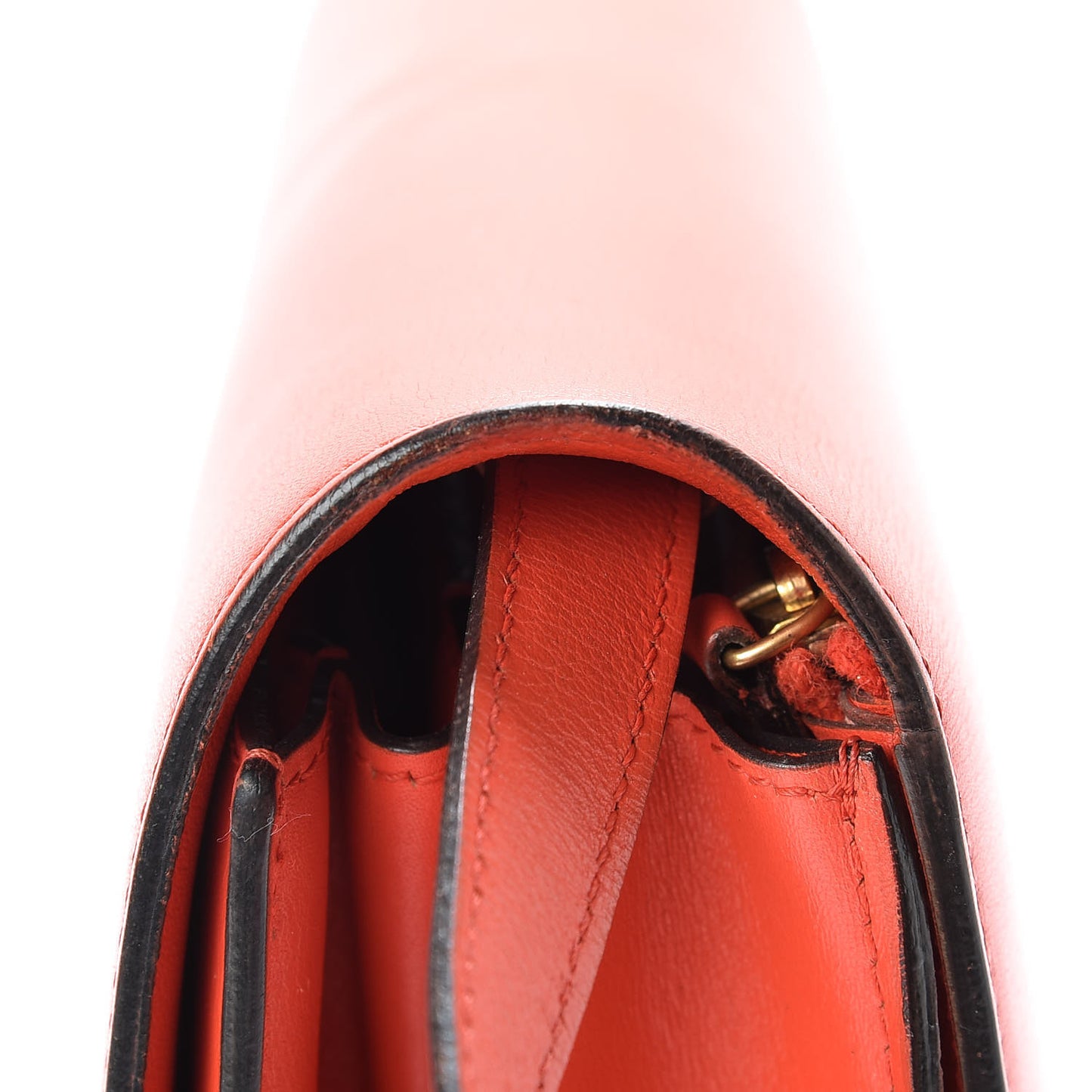Box Calfskin Medium Classic Box Flap Bag Poppy