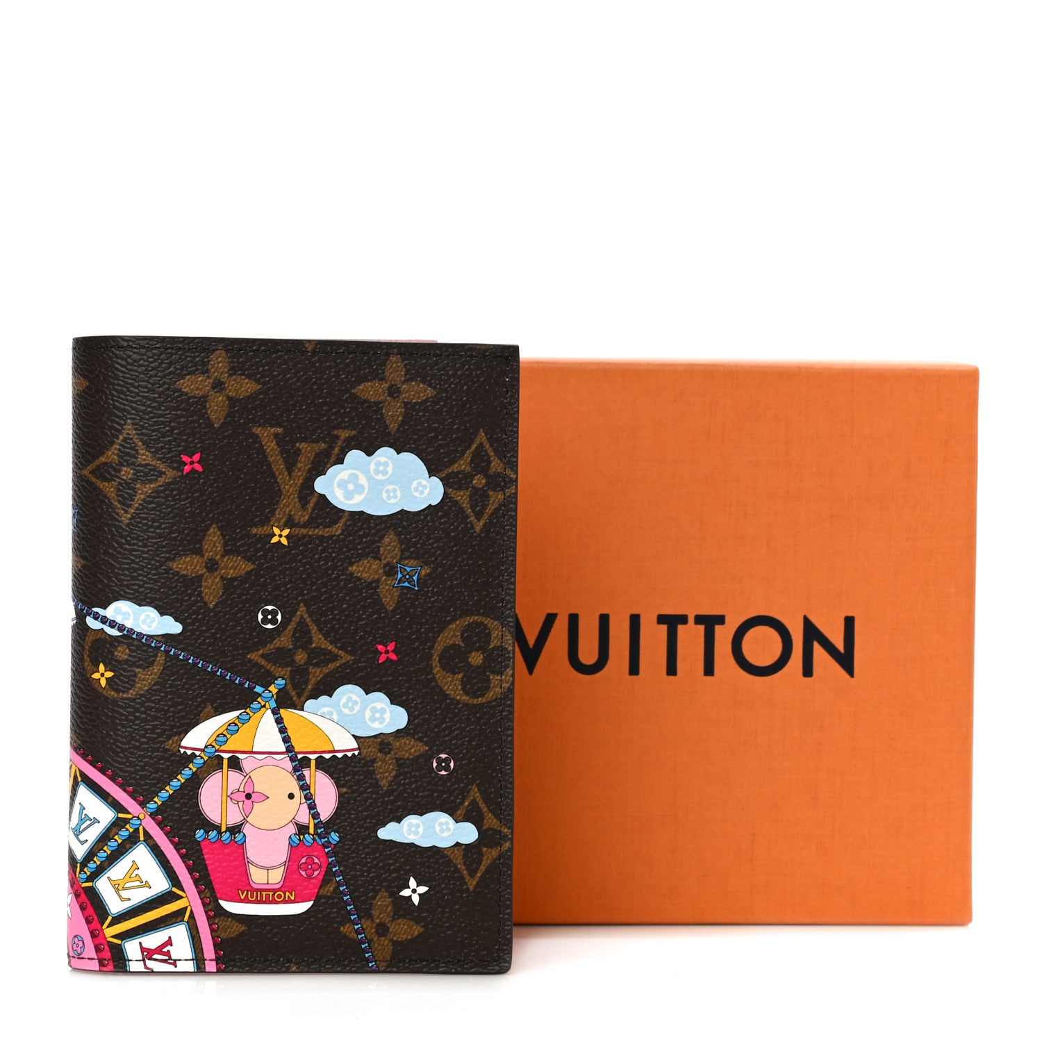 Louis Vuitton Monogram 2020 Christmas Animation Big Wheel Passport Cover Rose Ballerine 10 of 10
