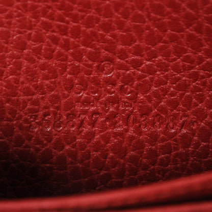Gucci Dollar Calfskin Swing Zip Around Card Case Red 6 of 6