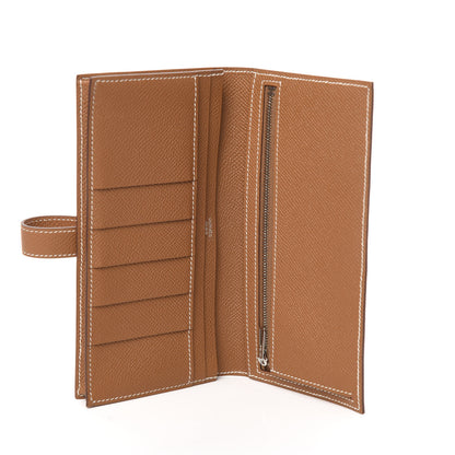 Hermes Epsom Bearn Gusset Wallet Gold 5 of 8