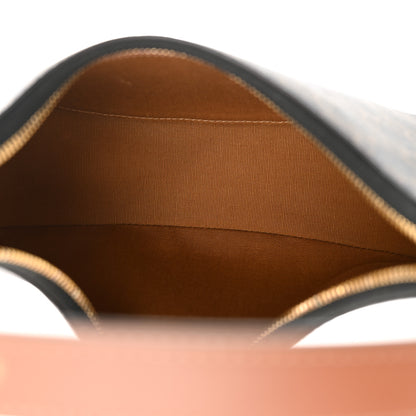 Celine Triomphe Canvas Calfskin Ava Shoulder Bag Tan 5 of 10