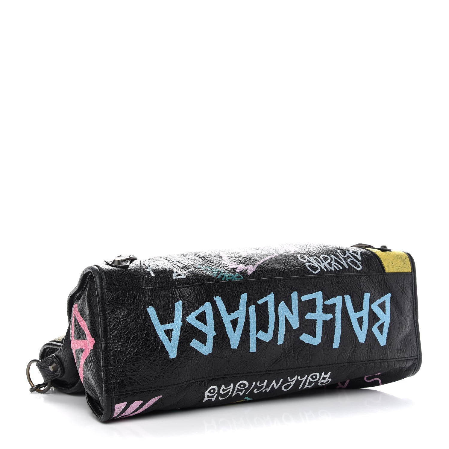 Balenciaga Agneau Graffiti All Over Classic Hardware City Black Multicolor 3 of 8