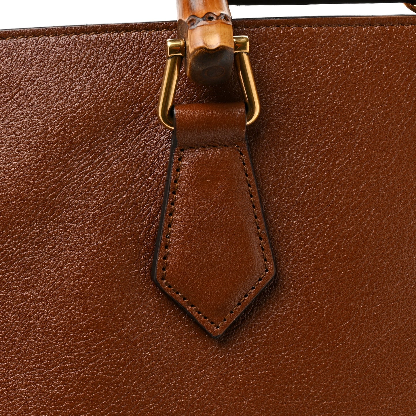 Calfskin Large Diana Round Tote Bag Cuir Black
