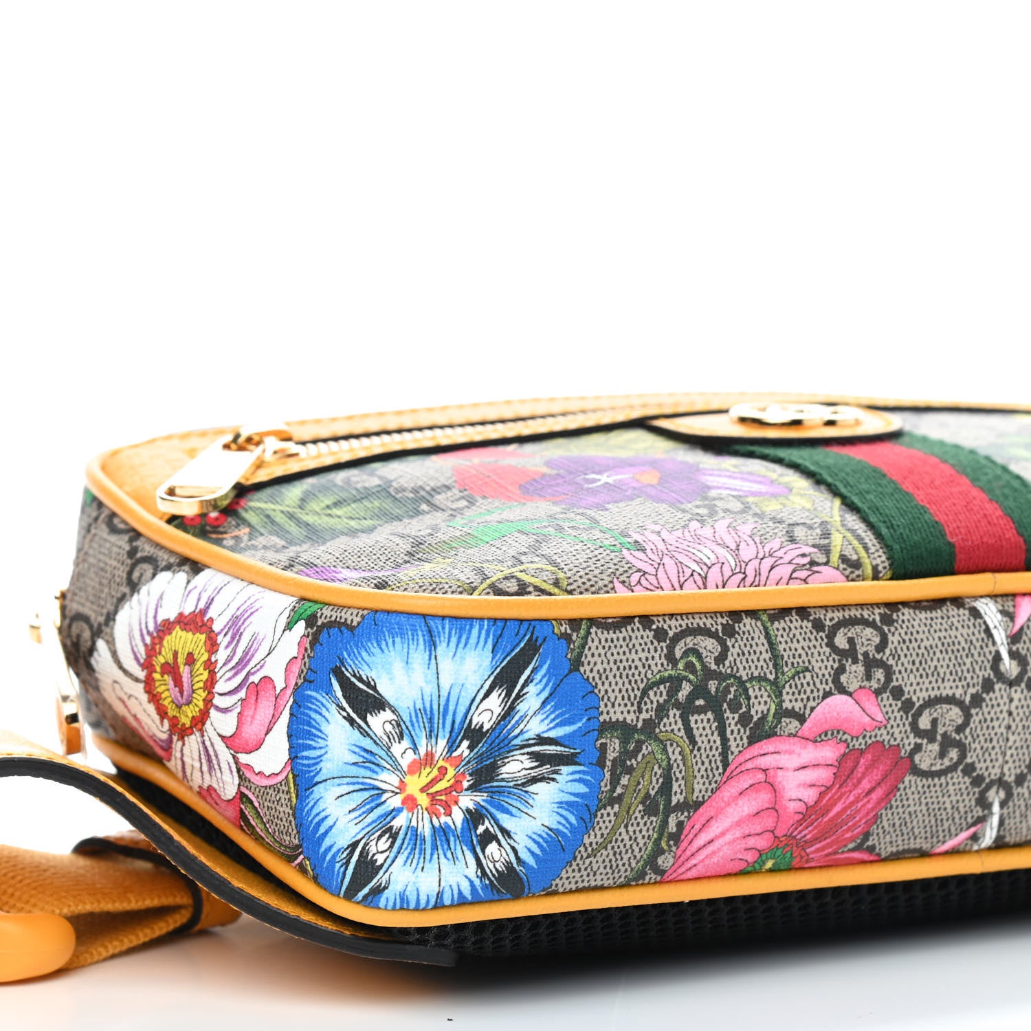 Gucci GG Supreme Monogram Flora Medium Ophidia Belt Bag Beige Multicolor Crop 5 of 8