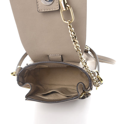Chloe Suede Calfskin Mini Faye Backpack Motty Grey 6 of 8