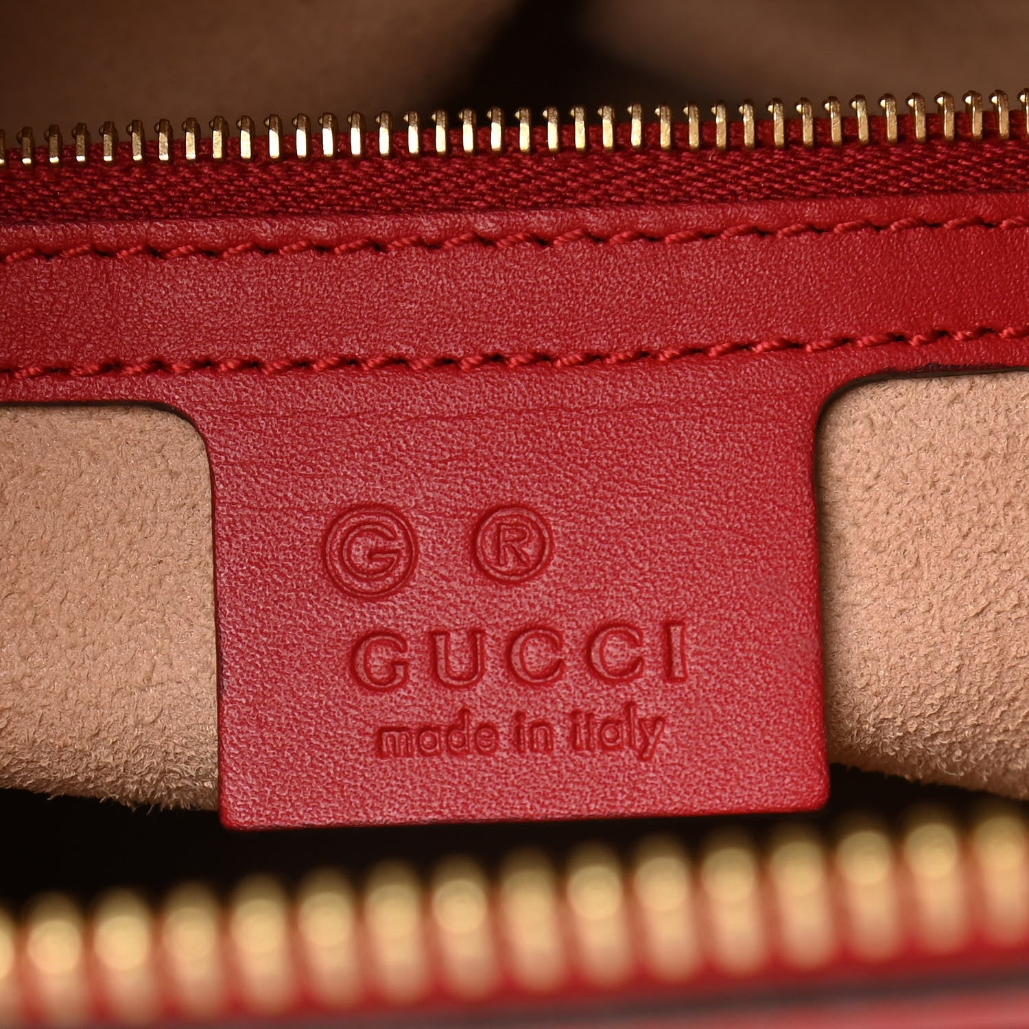Gucci GG Supreme Monogram Blooms Medium Zip Top Tote Beige Blue Navy Hibiscus Red 6 of 11