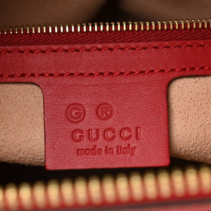 Gucci GG Supreme Monogram Blooms Medium Zip Top Tote Beige Blue Navy Hibiscus Red 6 of 11
