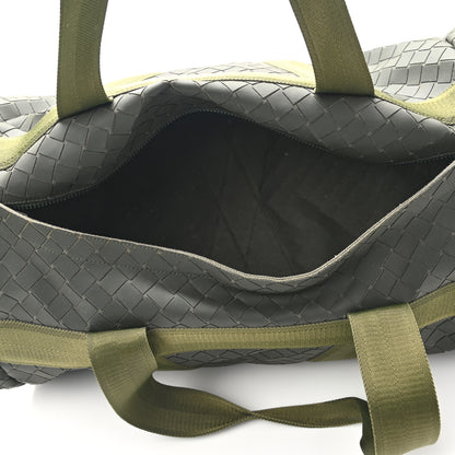 Bottega Veneta Intrecciato Rubber Canvas Duffle Bag Camping 4 of 9