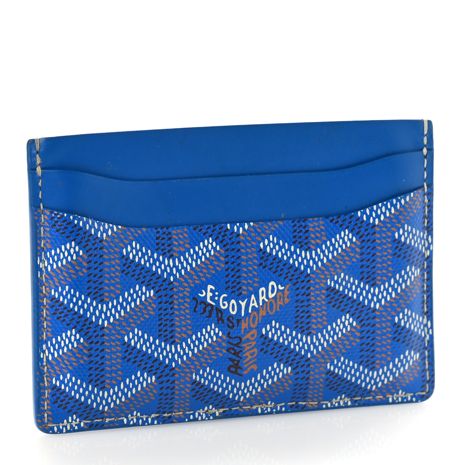 Goyard Goyardine Saint Sulpice Card Holder Sky Blue 3 of 8