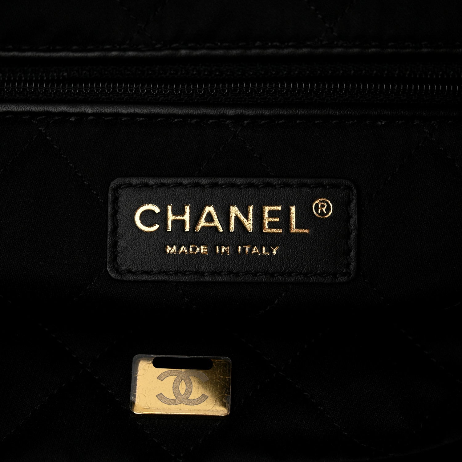 Chanel Shiny Calfskin Quilted Small Chanel 22 Black 7 of 11