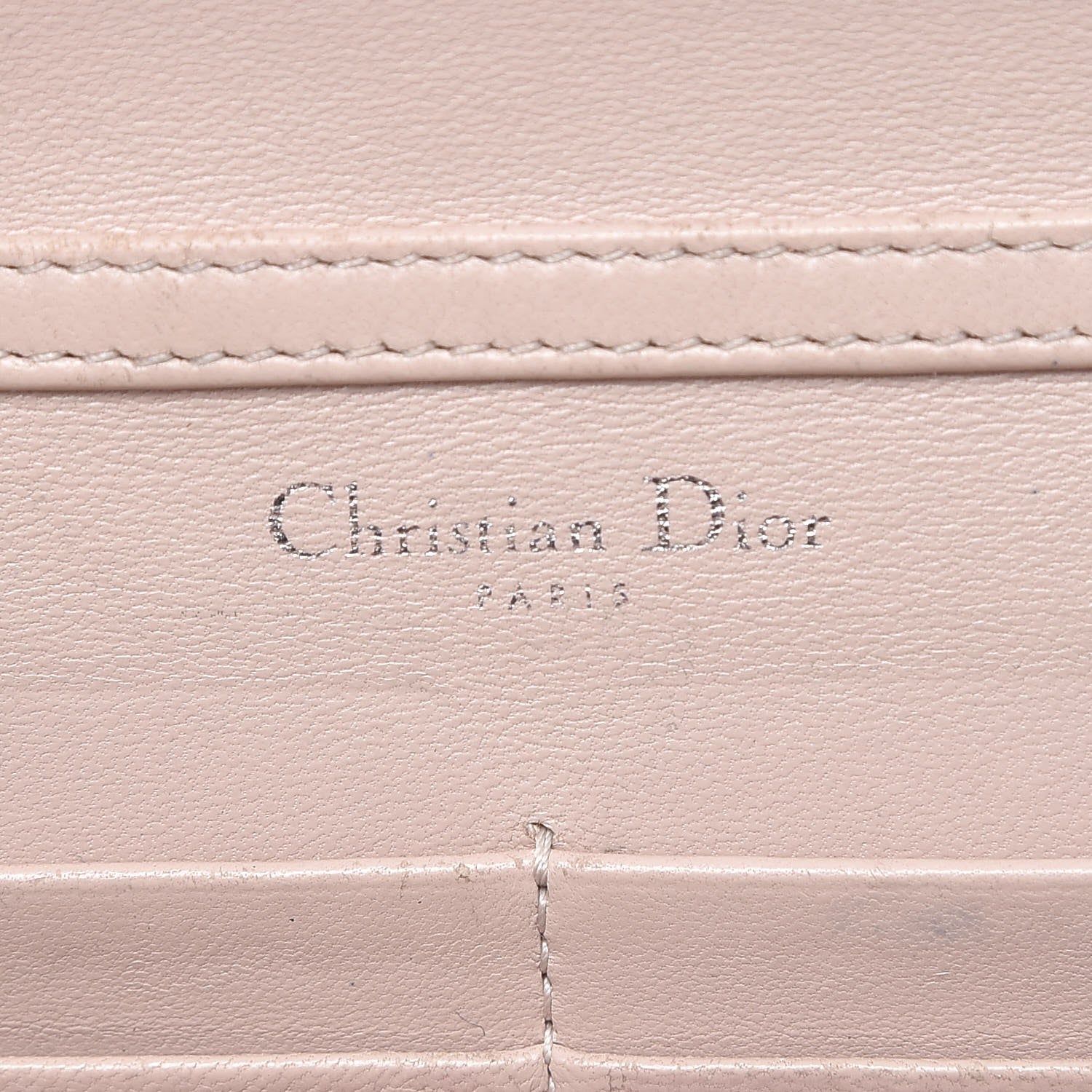 Christian Dior Grained Calfskin Diorama Wallet on Chain Pouch Rose Poudre 6 of 20