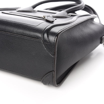 Celine Drummed Calfskin Nano Luggage Black 11 of 13