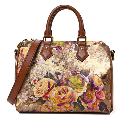 Louis Vuitton Metallic Monogram LV Garden Speedy Bandouliere 25 Gold 1 of 9