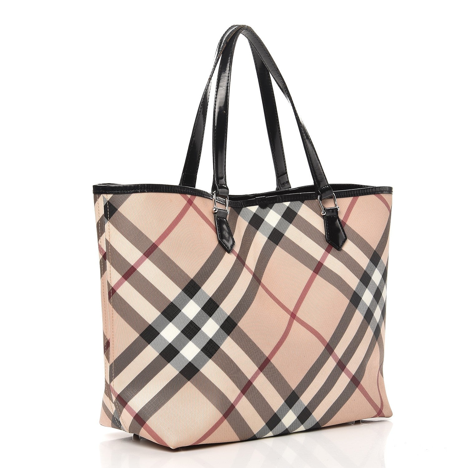 Burberry Nova Check Large Nickie Tote Black 3 of 15