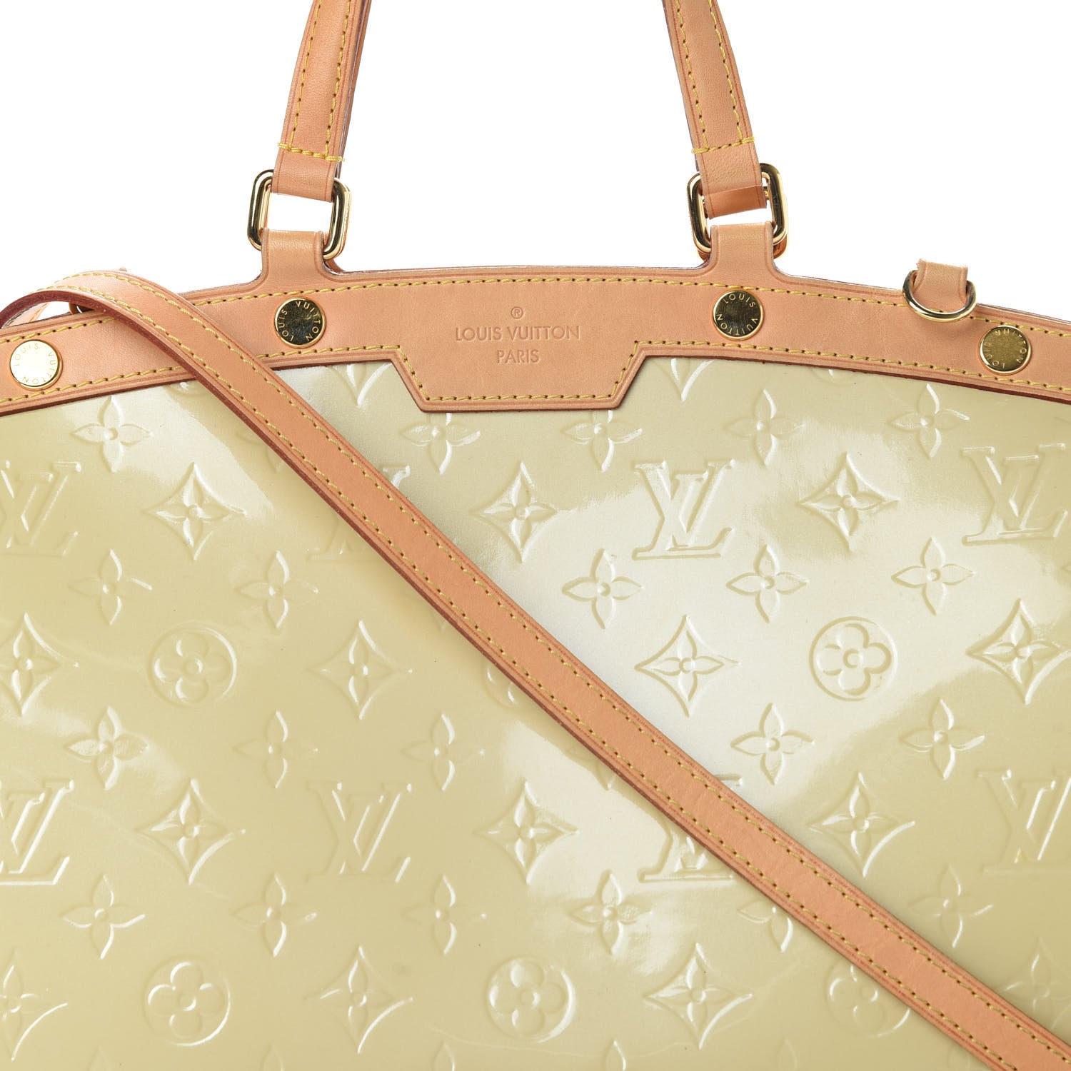 Louis Vuitton Vernis Brea MM Blanc Corail 9 of 15