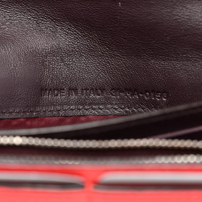 Christian Dior Bullcalf Diorissimo Slim Envelope Wallet Red 7 of 7