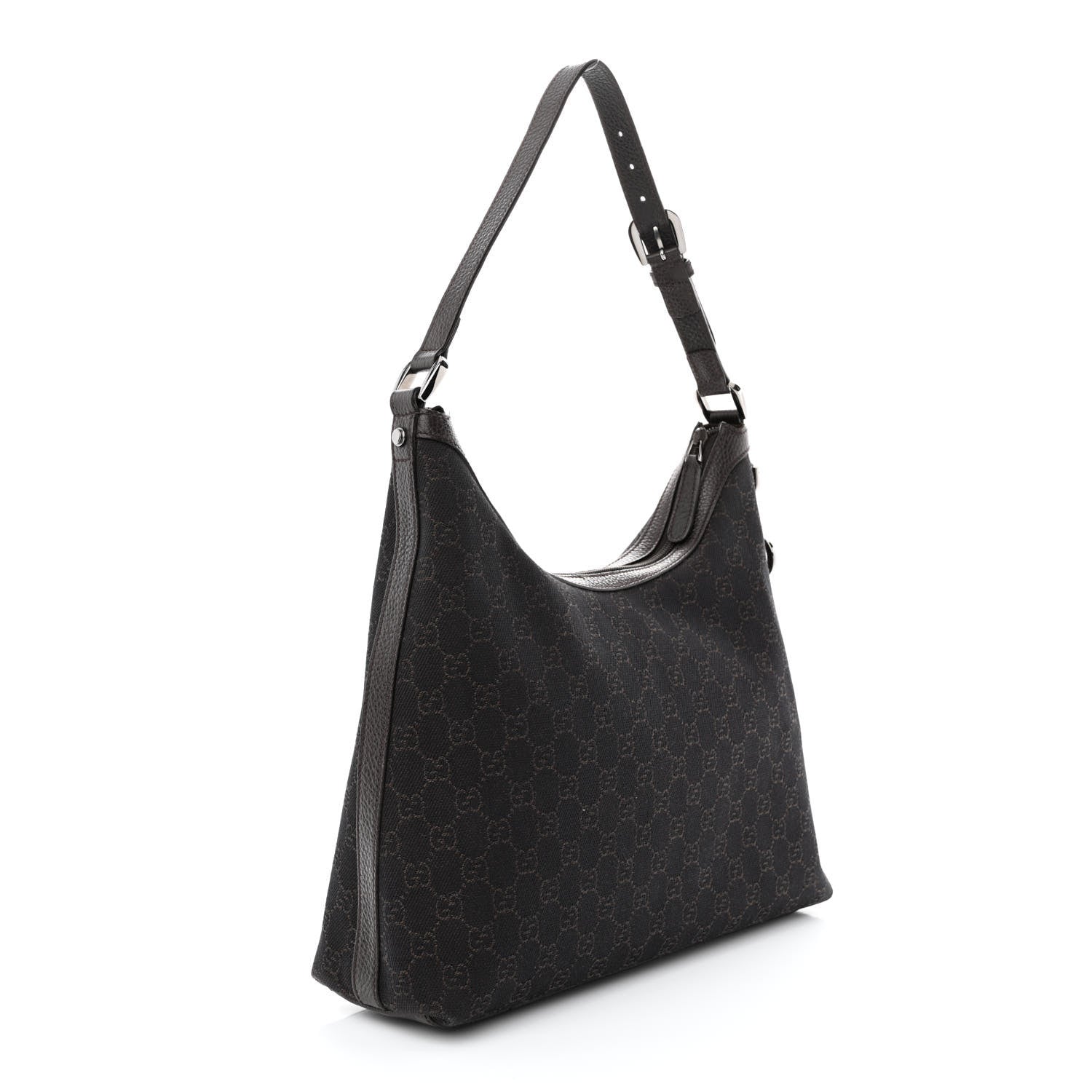 Gucci Nylon Monogram Hobo Brown 3 of 10