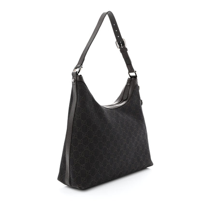 Gucci Nylon Monogram Hobo Brown 3 of 10