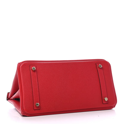 Hermes Epsom Birkin 30 Rouge Casaque 4 of 10