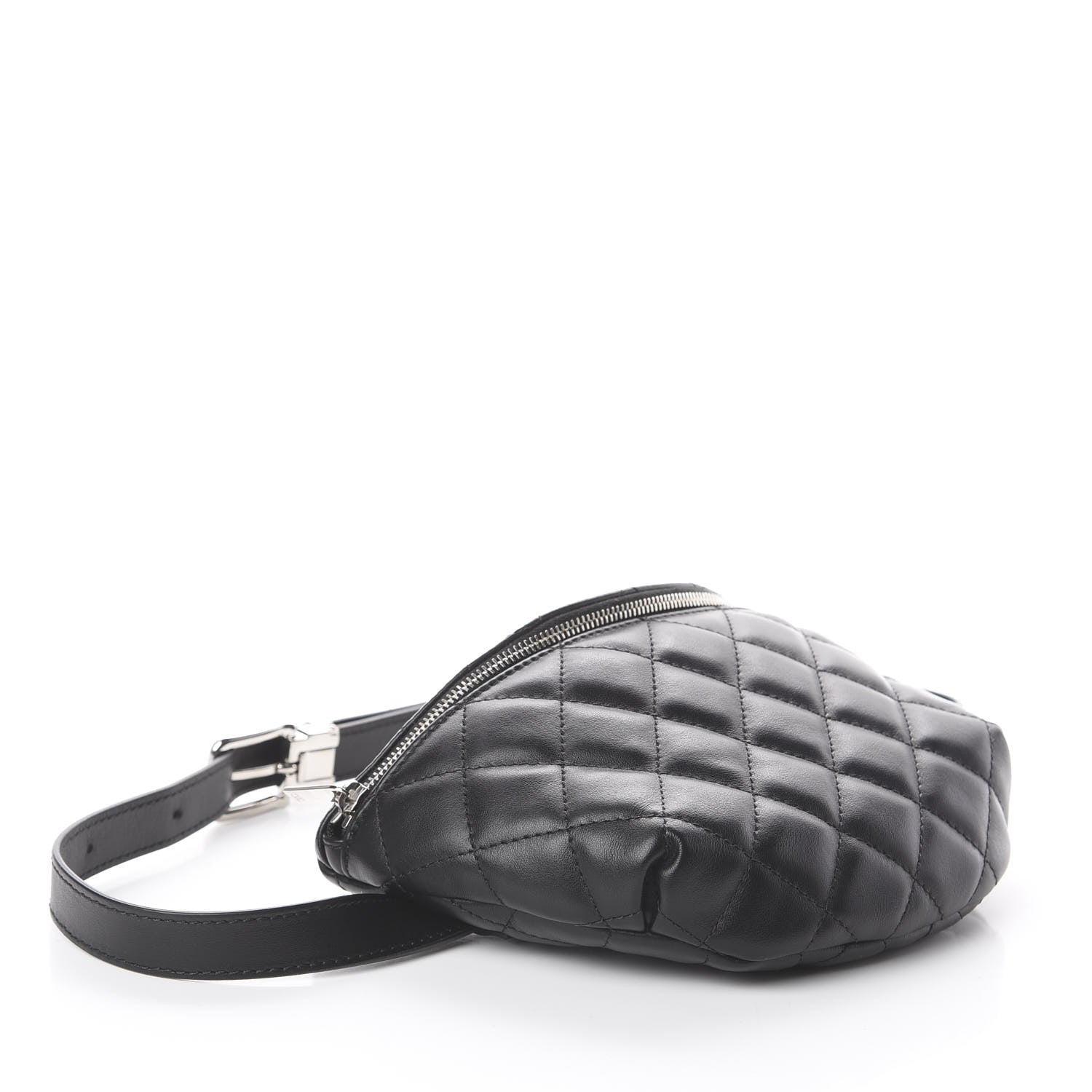 Chanel Lambskin Quilted Waist Belt Bag Black 3 of 11