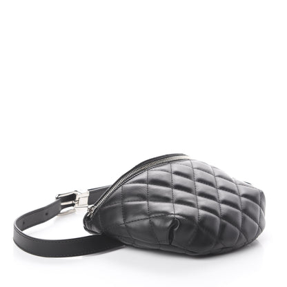 Chanel Lambskin Quilted Waist Belt Bag Black 3 of 11