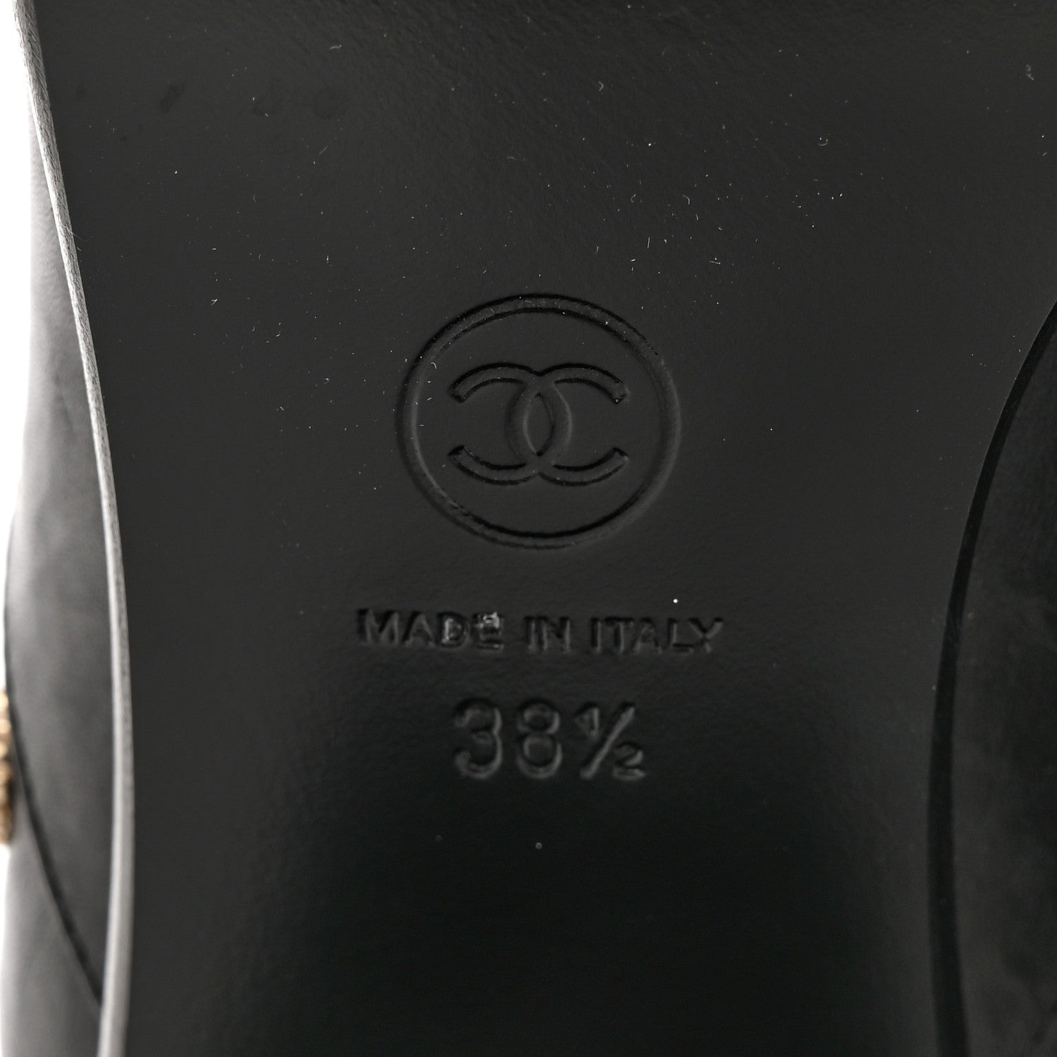 Chanel Tumbled Calfskin Short Boots 38.5 Black 6 of 12