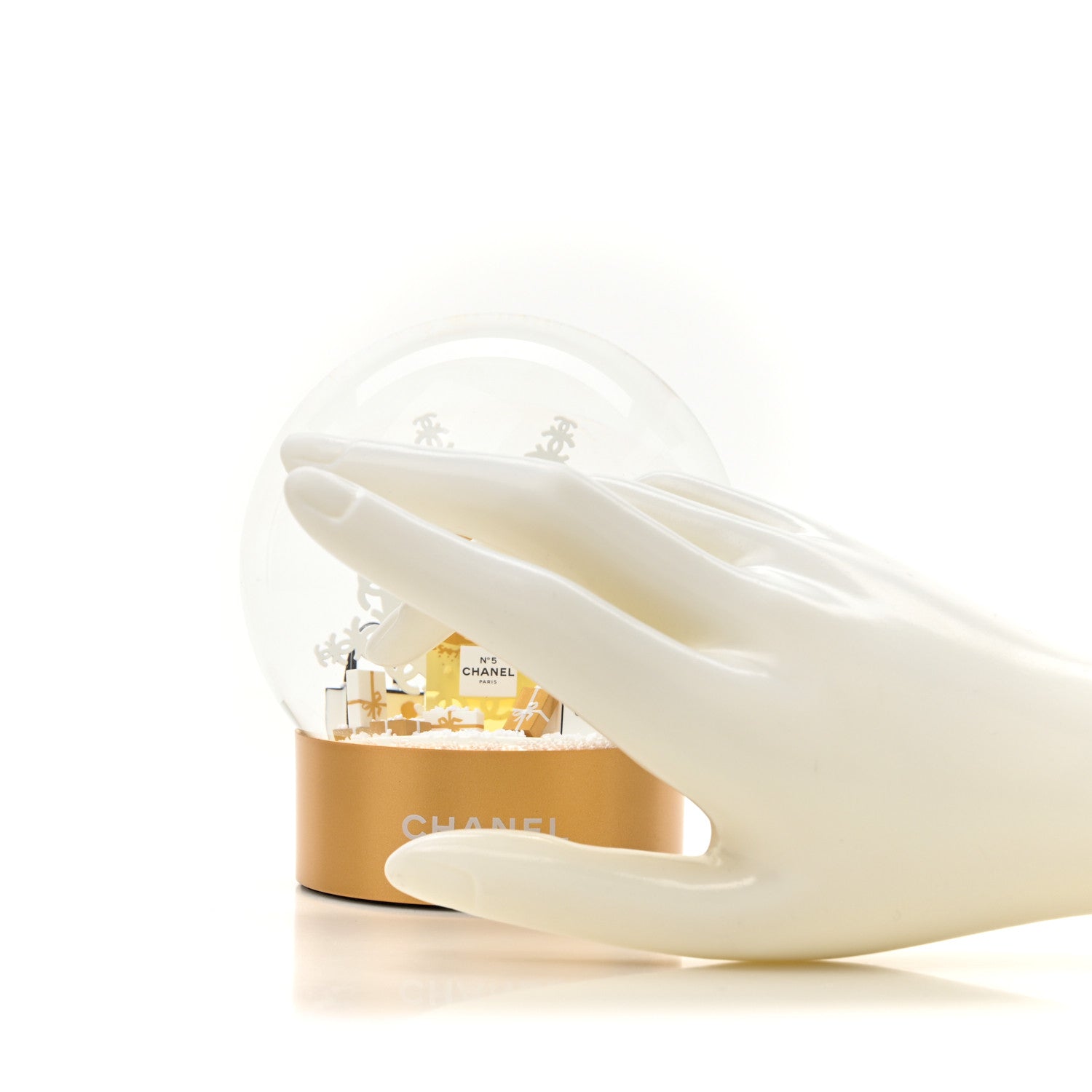 Chanel Glass N°5 Perfume Bottle Snow Globe 2 of 4