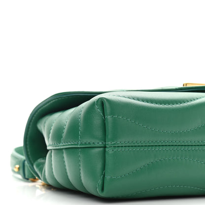 Louis Vuitton Calfskin New Wave Chain Bag MM NM Emerald 8 of 10
