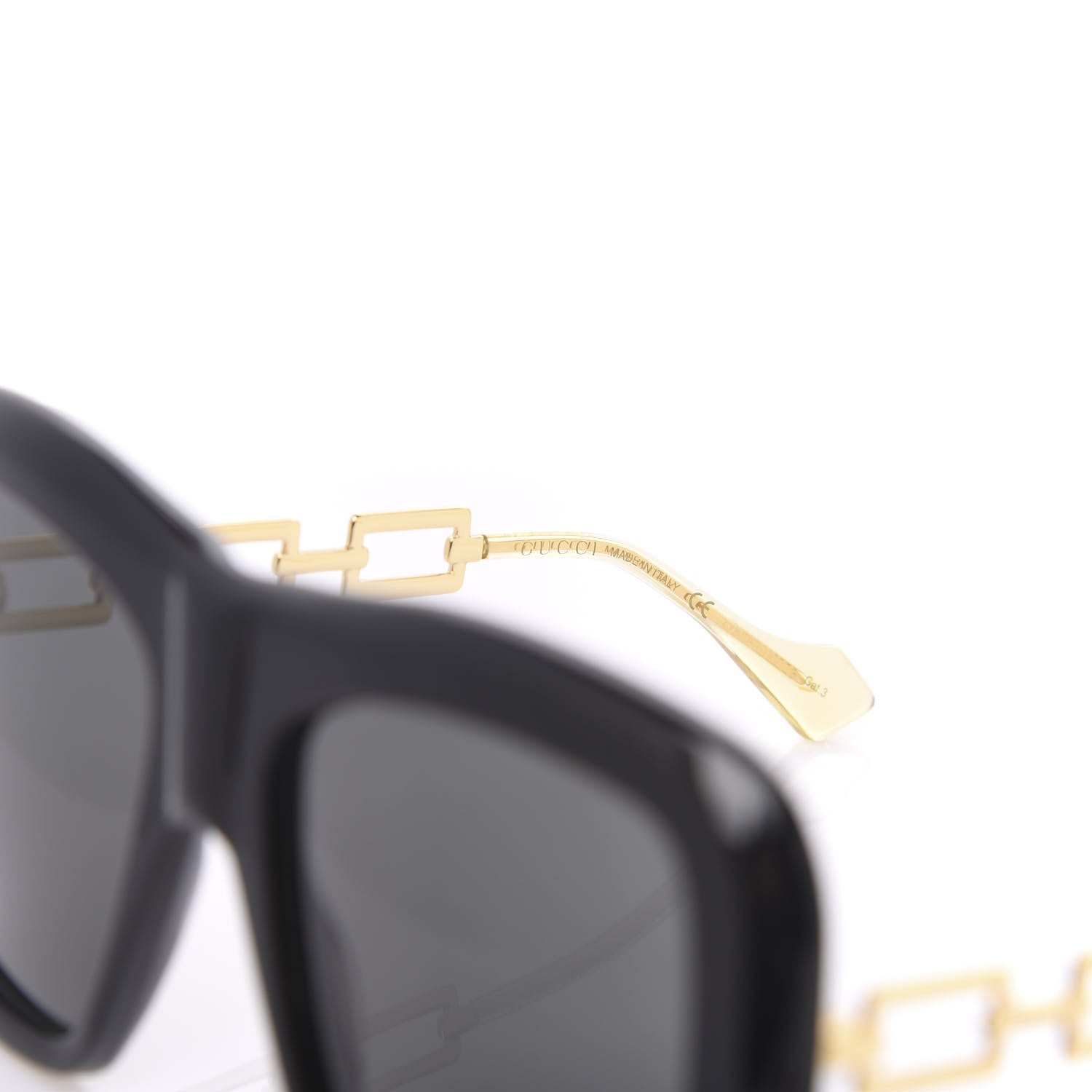 Gucci Oversize Square Frame GG0499S Sunglasses Black 7 of 8