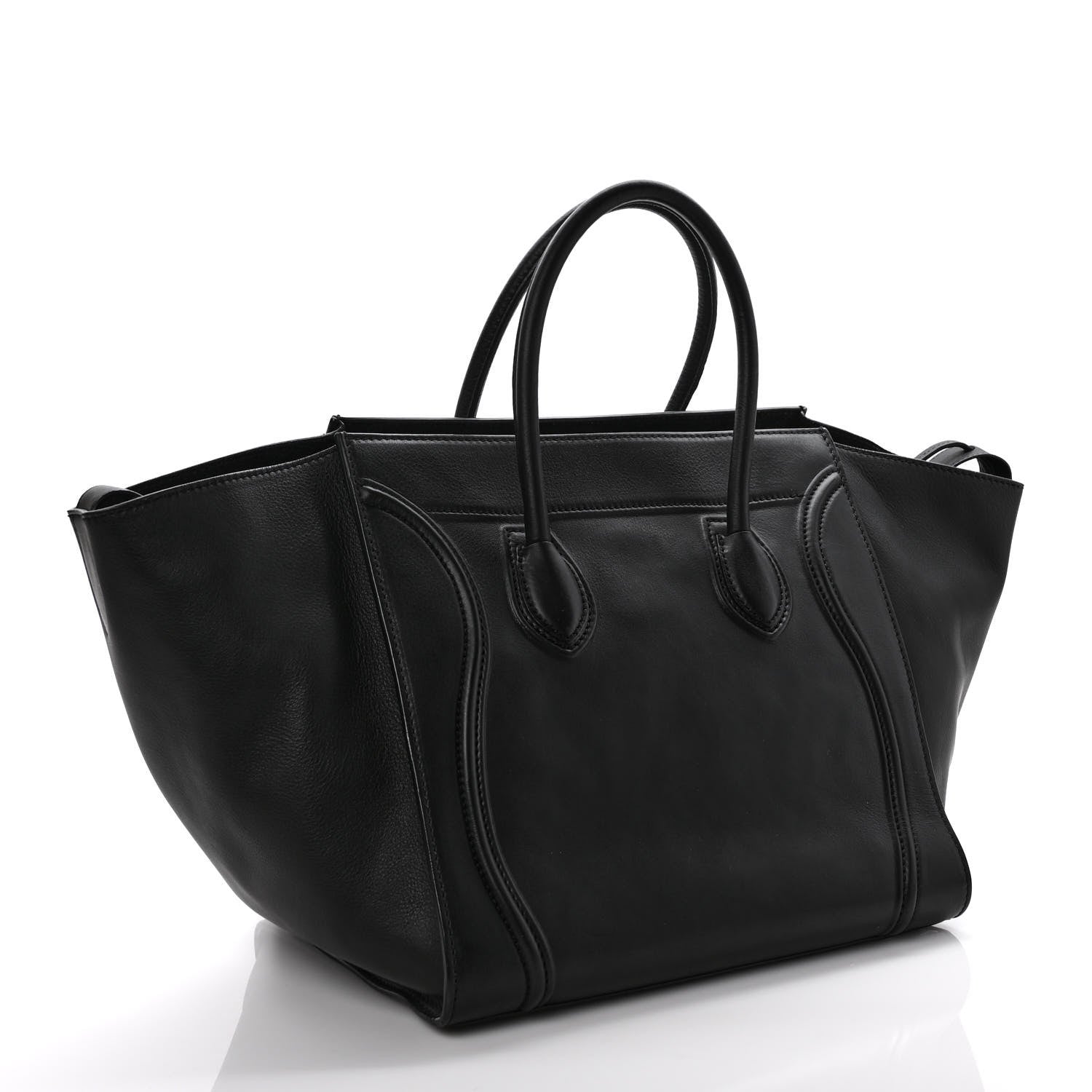 Celine Smooth Calfskin Medium Phantom Luggage Black 3 of 11