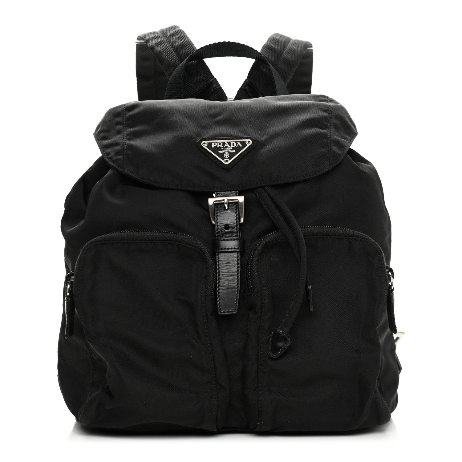 Hermes PRADA Tessuto Nylon Small Backpack Black 1 of 10