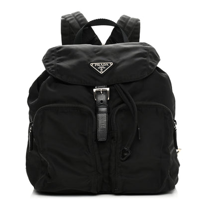 Hermes PRADA Tessuto Nylon Small Backpack Black 1 of 10