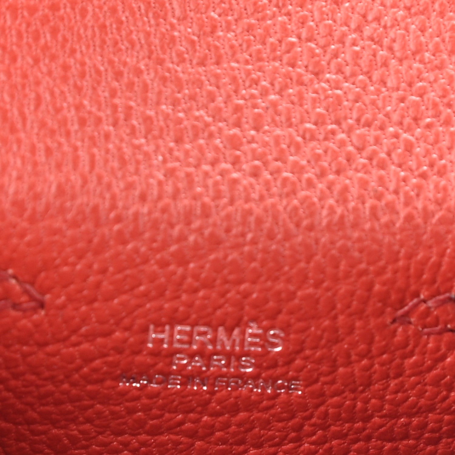 Hermes Tadelakt Chevre Mysore Kelly Quelle Idole Bag Charm Rose Sakura Sanguine Nata Sesame 4 of 5