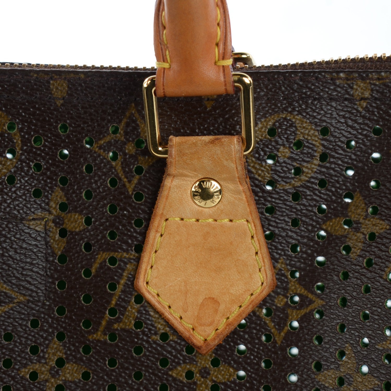 Louis Vuitton Monogram Perforated Speedy 30 Green 121458