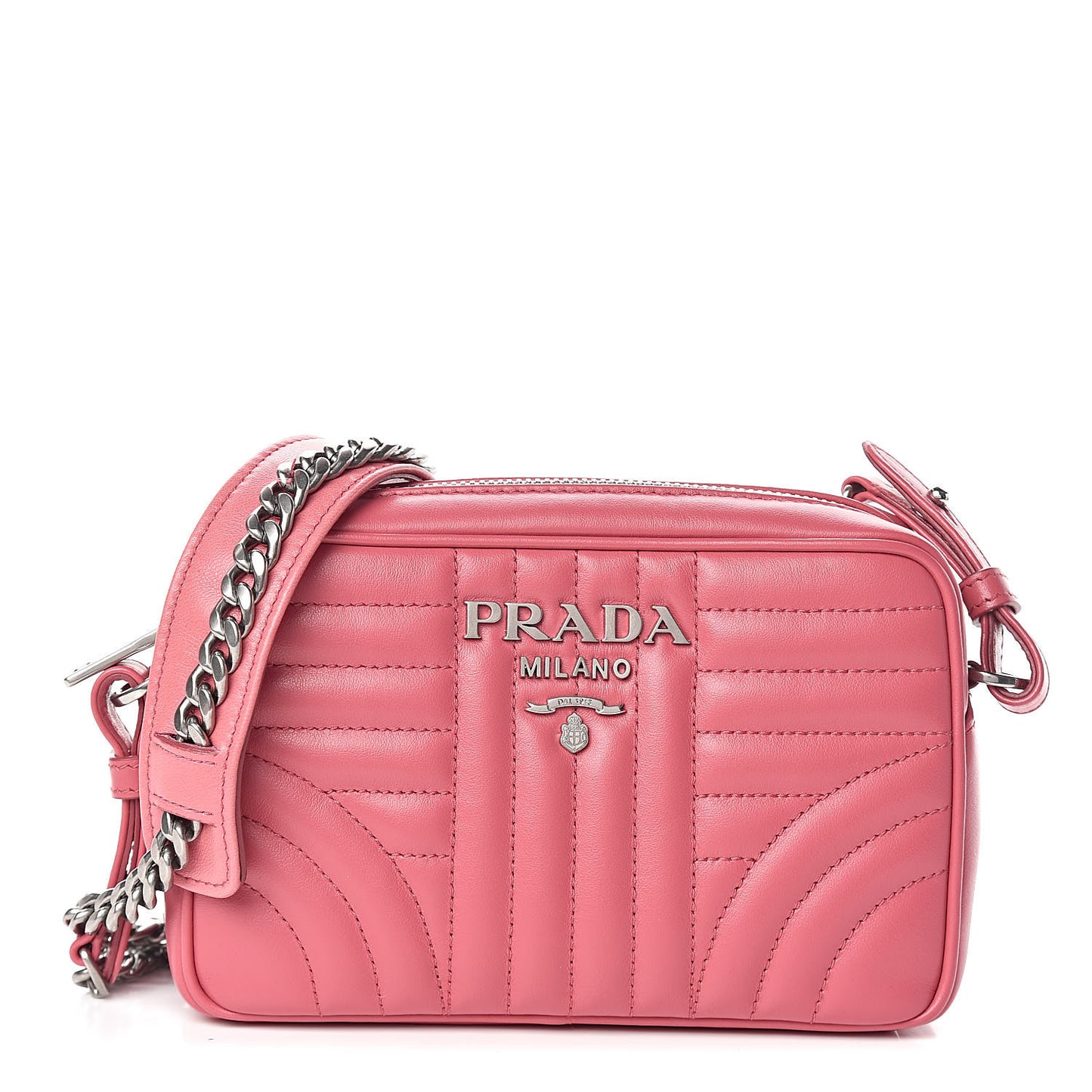 Soft Calfskin Diagramme Crossbody Bag Peonia