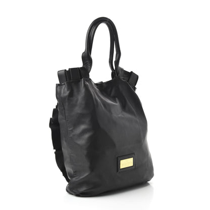 Valentino Garavani Nappa Pleated Tote Black 3 of 9