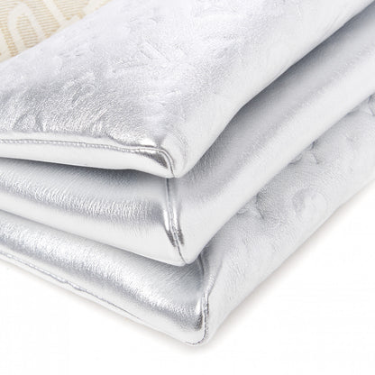 Louis Vuitton Metallic Lambskin Embossed Monogram Coussin PM Silver 6 of 9