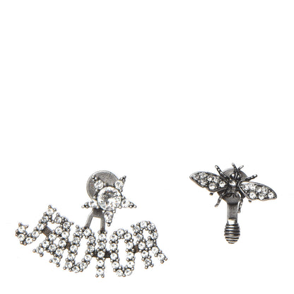 Christian Dior Palladium Crystal J'adior Earrings 1 of 5
