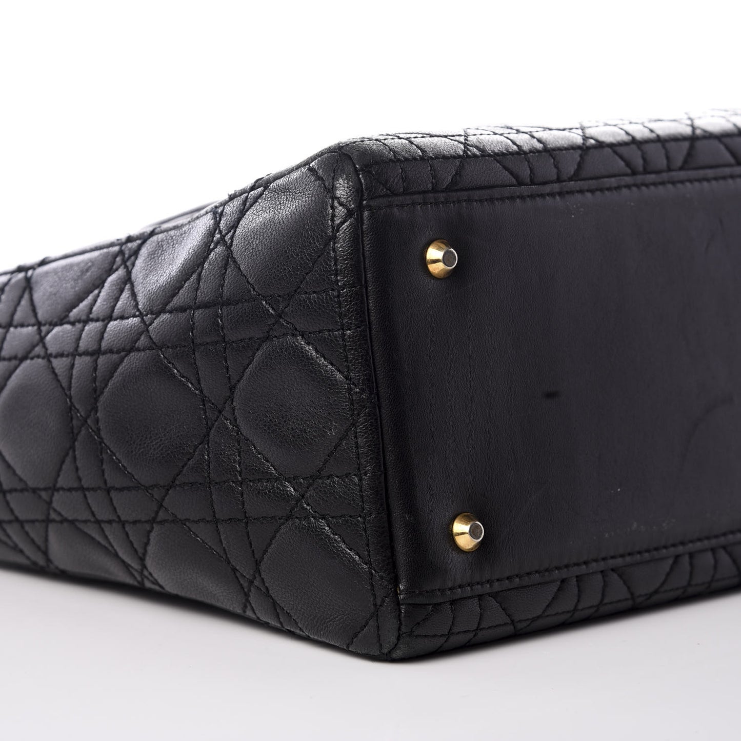 Lambskin Cannage Medium Lady Dior Black