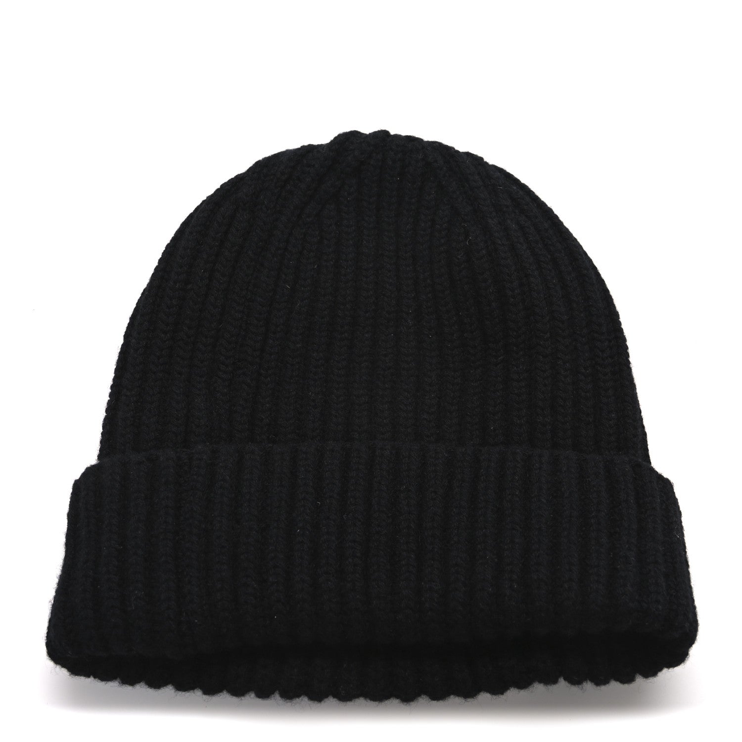 Chanel Cashmere Beaded Sequin Logo Beanie Hat Black 3 of 5