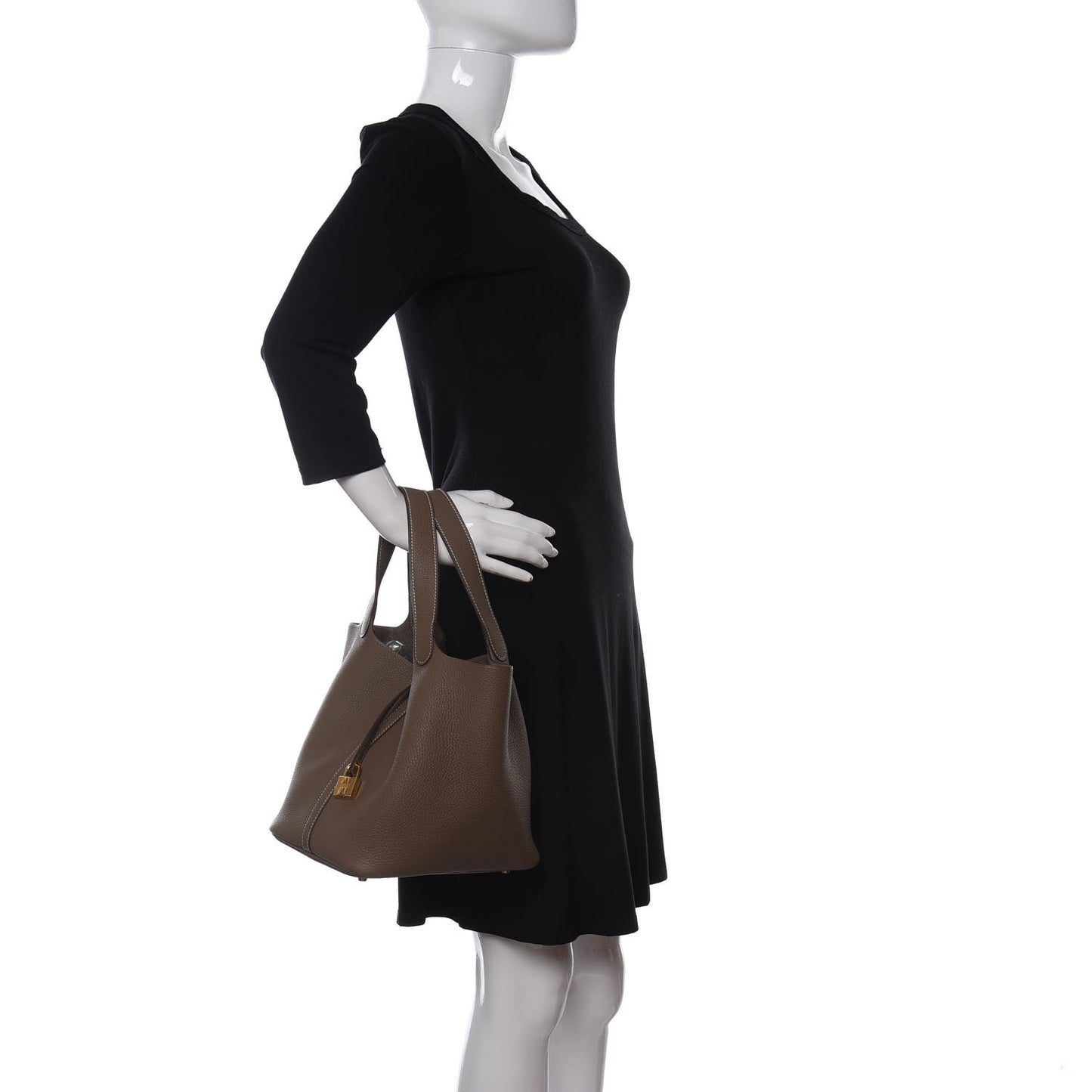 Taurillon Clemence Picotin Lock 22 MM Etoupe