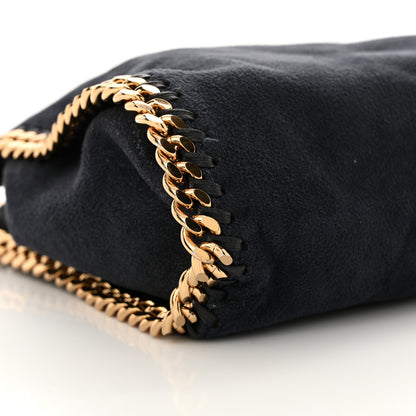 Stella McCartney Shaggy Deer Mini Falabella Fold Over Tote Navy 9 of 10