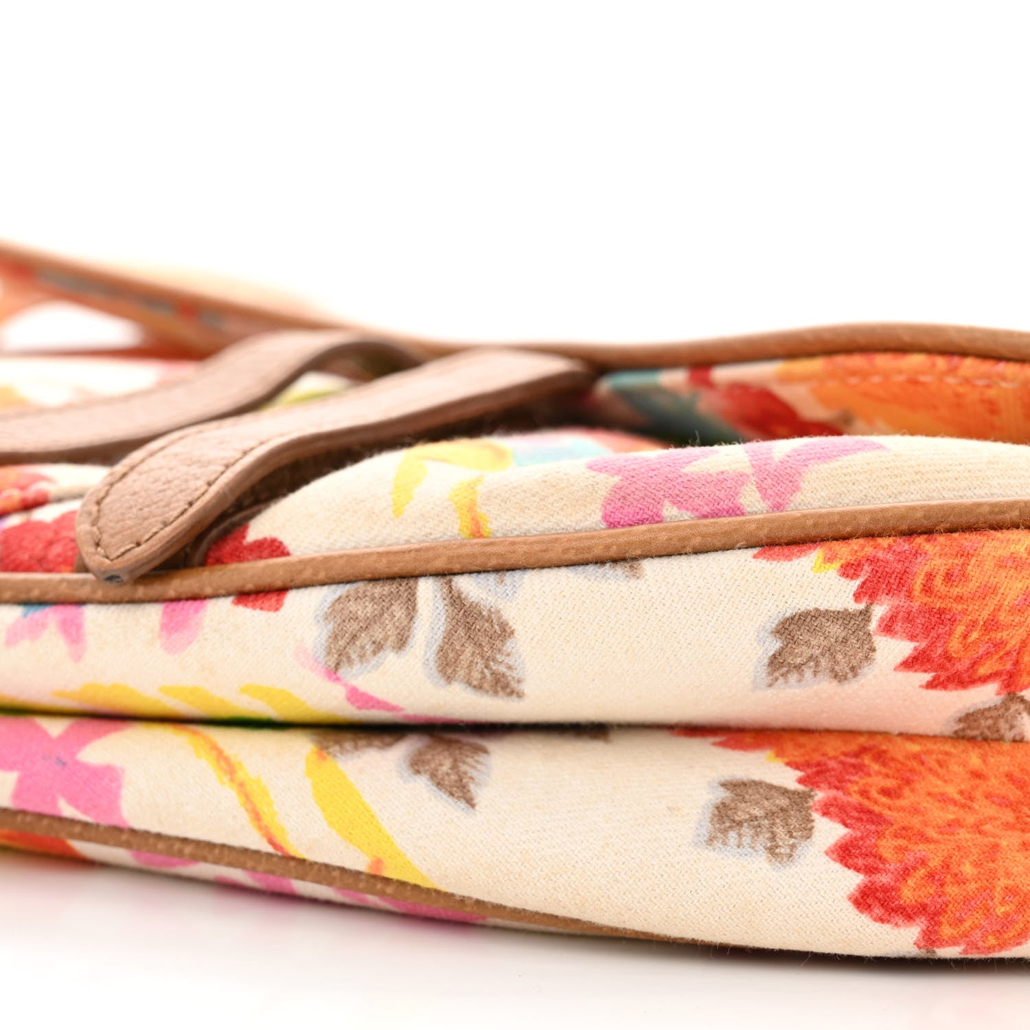 Christian Dior Canvas Floral Saddle Bag Multicolor 10 of 11