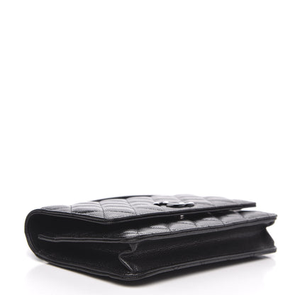 Chanel Caviar Quilted My Everything Wallet On Chain WOC Black 4 of 12