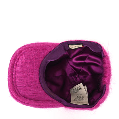 Gucci Mohair GG Lauren Baseball Hat M Fuxia 8 of 8
